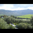 Grüne Landschaft abseits der Straße